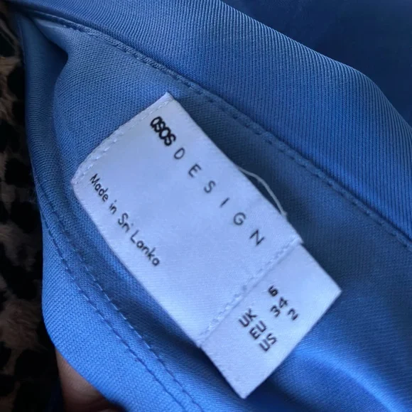 ASOS One-Shoulder Blue Draped Dress - Picture 10 of 10